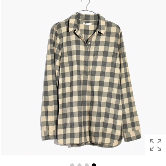 Madewell Button-Back Buffalo Check Shirt XS - Picture 4 of 5